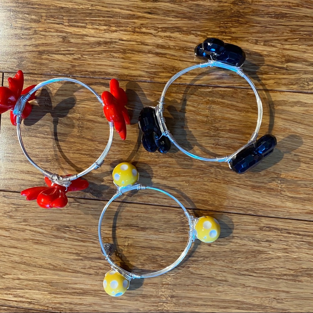 Custom Mickey Bangle Wire Bracelets - image 2